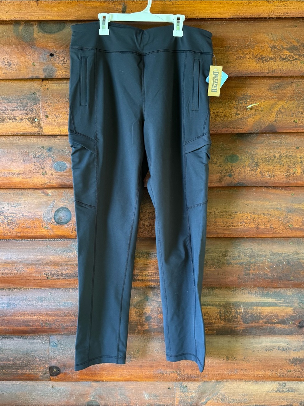 Duluth Trading Co Black Straight-Leg Women's Pants, Sz large, new with tags